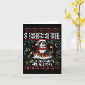 Bernese Mountain Dog Christmas Tree Decorations Do Karte (Gelbe Blume)