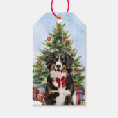 Bernese Mountain Dog Christmas Tree Geschenkanhänger (Vorderseite)