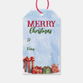 Bernese Mountain Dog Christmas Tree Geschenkanhänger (Rückseite)