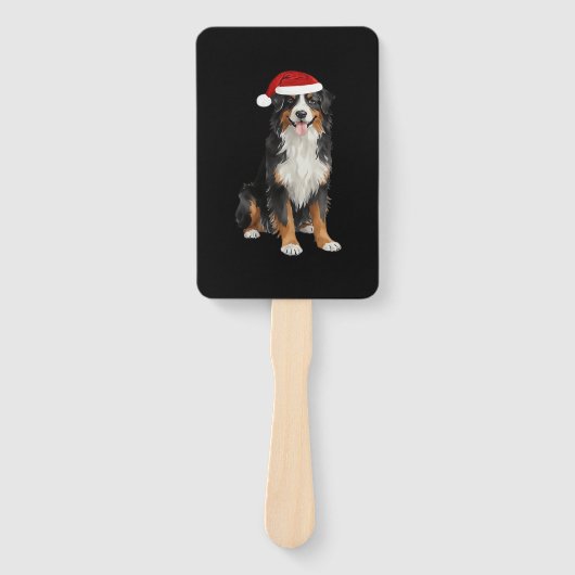 Bernese Mountain Dog Christmas Tree Hund Welpe Wat Fächer (Vorderseite)