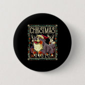 Bernese Mountain Dog Christmas Vibes Dog Santa Cla Button (Vorderseite)
