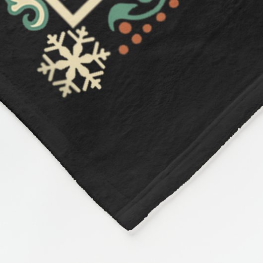 Bernese Mountain Dog Christmas Vibes Dog Santa Cla Fleecedecke (Ecke)