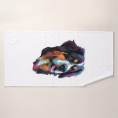 Bernese Mountain Dog Colorful Badehandtuch (Badehandtuch)