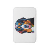 Bernese Mountain Dog Colorful Badematte (Vorderseite Vertikal)