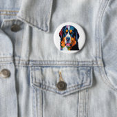 Bernese Mountain Dog Colorful Button (Beispiel)