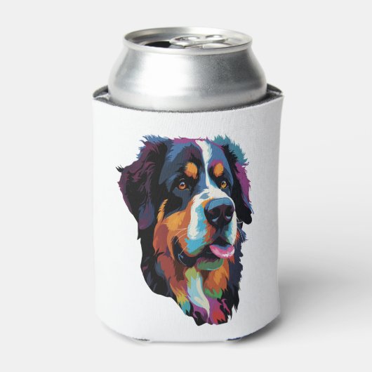 Bernese Mountain Dog Colorful Dosenkühler (Kanne Vorderseite)