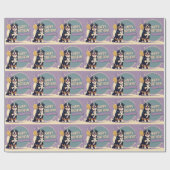 Bernese Mountain Dog Colorful Geschenkpapier (Flach)