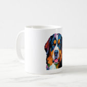 Bernese Mountain Dog Colorful Kaffeetasse (Vorderseite Links)
