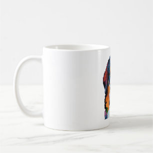 Bernese Mountain Dog Colorful Kaffeetasse