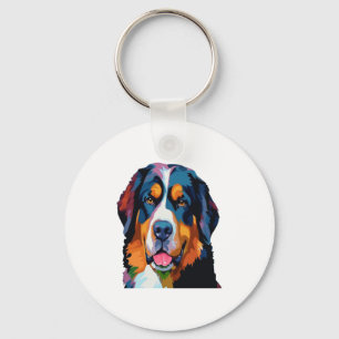 Bernese Mountain Dog Colorful Schlüsselanhänger