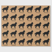 Bernese Mountain Dog Custom Wrapping Paper Geschenkpapier (Flach)