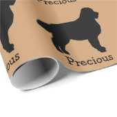 Bernese Mountain Dog Custom Wrapping Paper Geschenkpapier (Rolleneckpunkt)