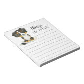 Bernese Mountain Dog Dinge zu holen Notizblock (angewinkelt)