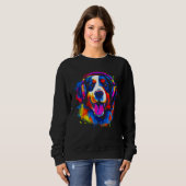 Bernese Mountain Dog DJ Festival Sweatshirt (Vorne ganz)