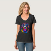 Bernese Mountain Dog DJ Festival T-Shirt (Vorderseite Vollansicht)