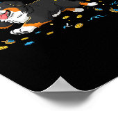 Bernese Mountain Dog Dreidel Menorah Hanukkah Wome Poster (Ecke)