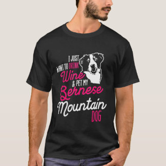 Bernese Mountain Dog Drinks Hunde Mama Mama Hund T-Shirt