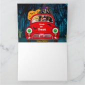 Bernese Mountain Dog Driving Car Beängstigend Hall Karte (Innenseite)