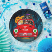 Bernese Mountain Dog Driving Car Beängstigend Hall Pappteller (Party)