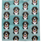 Bernese Mountain Dog Duschvorhang (Vorderseite)