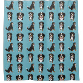 Bernese Mountain Dog Duschvorhang (Vorderseite)
