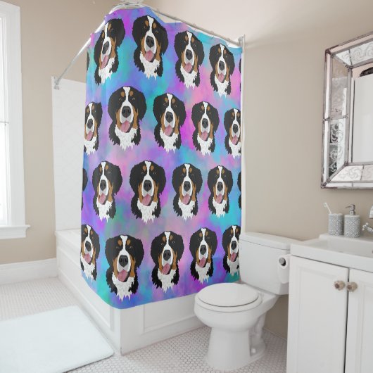 Bernese Mountain Dog Duschvorhang (Beispiel)