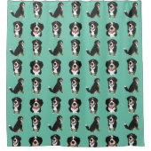 Bernese Mountain Dog Duschvorhang (Vorderseite)