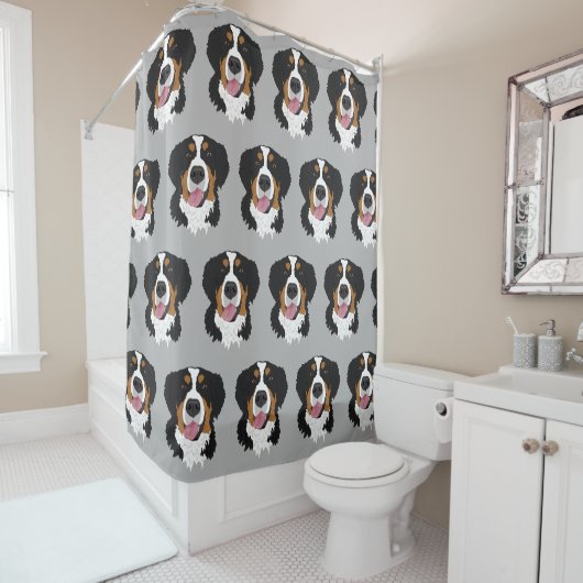 Bernese Mountain Dog Duschvorhang (Beispiel)