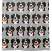 Bernese Mountain Dog Duschvorhang (Vorderseite)