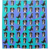 Bernese Mountain Dog Duschvorhang (Vorderseite)