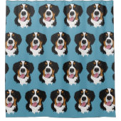 Bernese Mountain Dog Duschvorhang (Vorderseite)