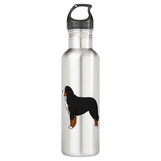 Bernese Mountain Dog Edelstahlflasche (Vorderseite)
