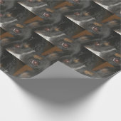 Bernese Mountain Dog Eyes Geschenkpapier (Ecke)