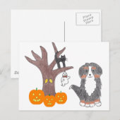 Bernese Mountain Dog Fall Postkarte (Vorne/Hinten)