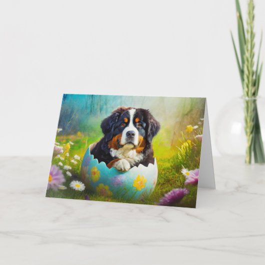 Bernese Mountain Dog Feiertagskarte (Vorderseite)