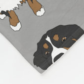 Bernese Mountain Dog Fleecedecke (Ecke)
