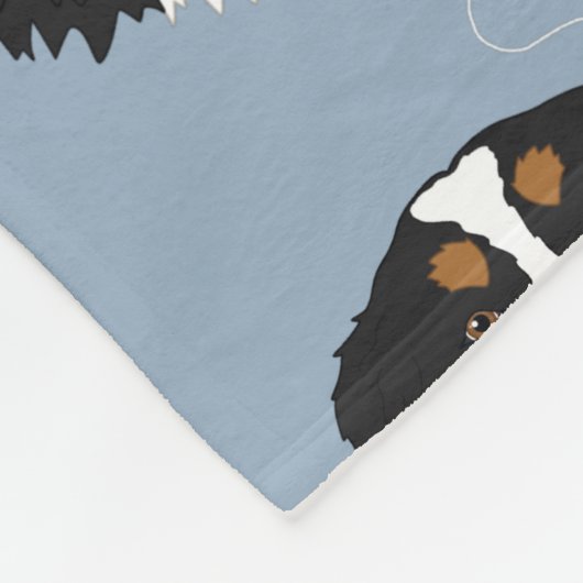 Bernese Mountain Dog Fleecedecke (Ecke)