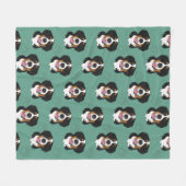 Bernese Mountain Dog Fleecedecke (Vorderseite (Horizontal))