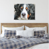 Bernese Mountain Dog Foto Image Leinwanddruck (Insitu (Schlafzimmer))