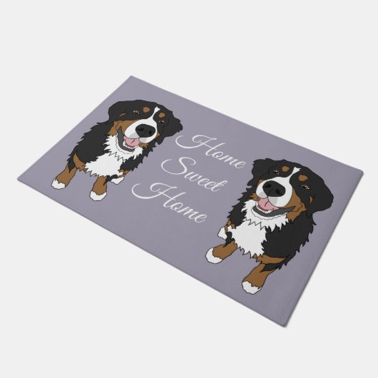 Bernese Mountain Dog Fußmatte (Schrägansicht)