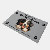 Bernese Mountain Dog Fußmatte (Schrägansicht)