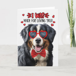Bernese Mountain Dog Geboren für die Liebe Feiertagskarte