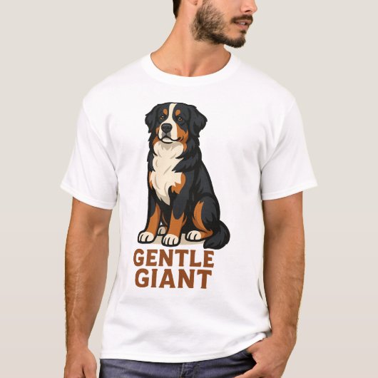 Bernese Mountain Dog Gentle Giant. T-Shirt (Vorderseite)