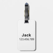 Bernese Mountain Dog | Gepäckanhänger (Rückseite vertikal)