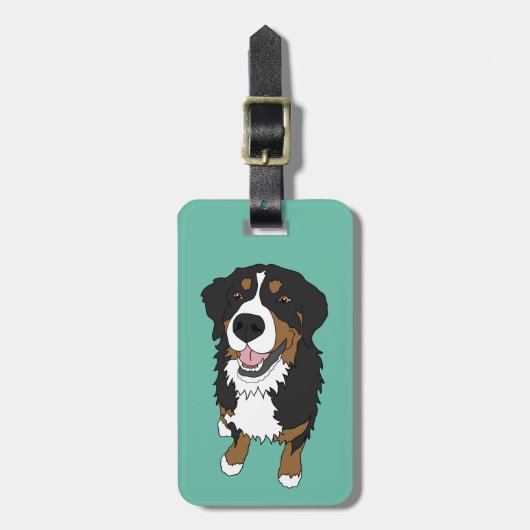 Bernese Mountain Dog Gepäckanhänger (Vorderseite vertikal)