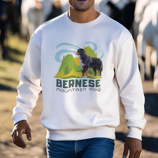 Bernese Mountain Dog Geschenk Retro Dog Liebhaber Sweatshirt