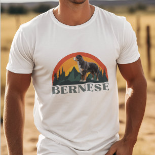 Bernese Mountain Dog Geschenk Retro Dog Liebhaber T-Shirt