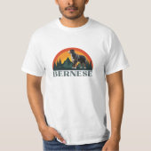 Bernese Mountain Dog Geschenk Retro Dog Liebhaber T-Shirt (Vorderseite)