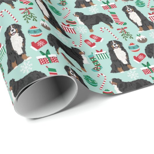 Bernese Mountain Dog Geschenkpackung Geschenkpapier (Rolleneckpunkt)