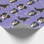 Bernese Mountain Dog Geschenkpapier (Ecke)